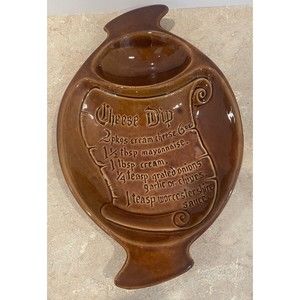 Vintage Cheese Dip Platter With Recipe